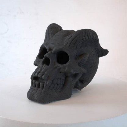 Refractory Materials Fireproof Imitated Human Fire Pit Skulls Gas Log For NG, LP Wood Fireplace, Firepit, Campfire, Halloween Decor, BBQ - www.Shopthatapp.com