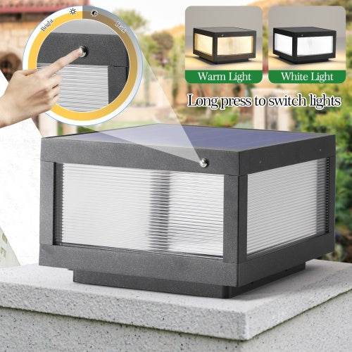 Solar Wall Light With Dimmable LED-2 Package Landscape Pathway Lighting - www.Shopthatapp.com