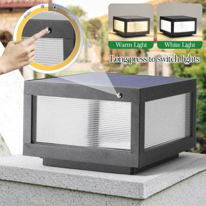 Solar Wall Light With Dimmable LED-2 Package Landscape Pathway Lighting - www.Shopthatapp.com