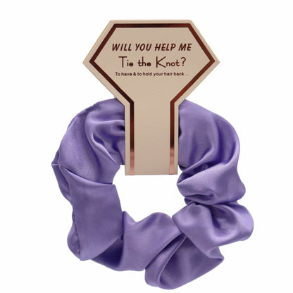 Luxury Silk Satin Hair Scrunchies Hair Ties women - www.Shopthatapp.com