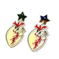 Halloween Day Ornament Colorful Ghost Eyes Funny Acrylic Earrings For Women