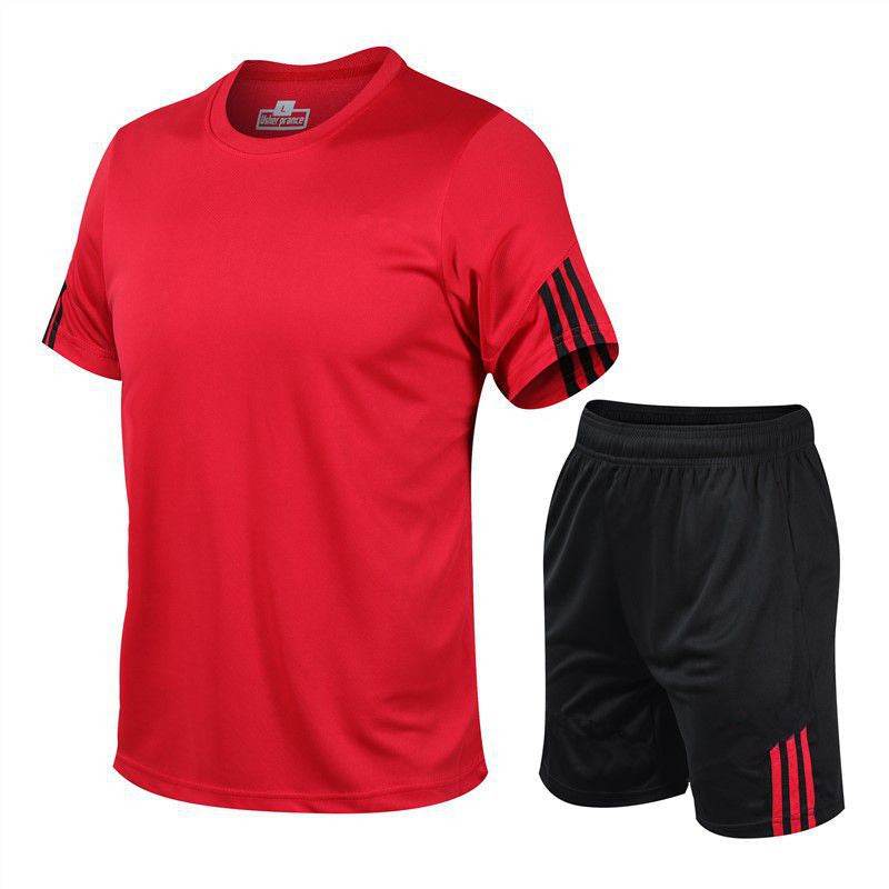 2pcs Men's Sportwear Soccer Football Active wear Fitness wear for men - www.Shopthatapp.com