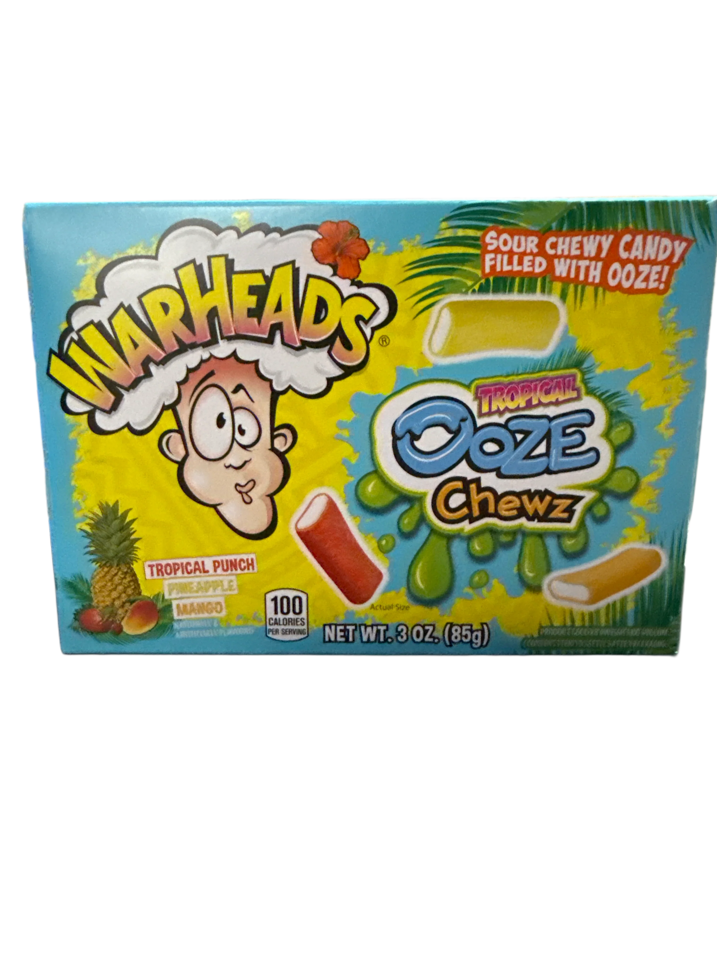 Warheads Sour Tropical Ooze Chewz 85G U.S Edition - www.Shopthatapp.com