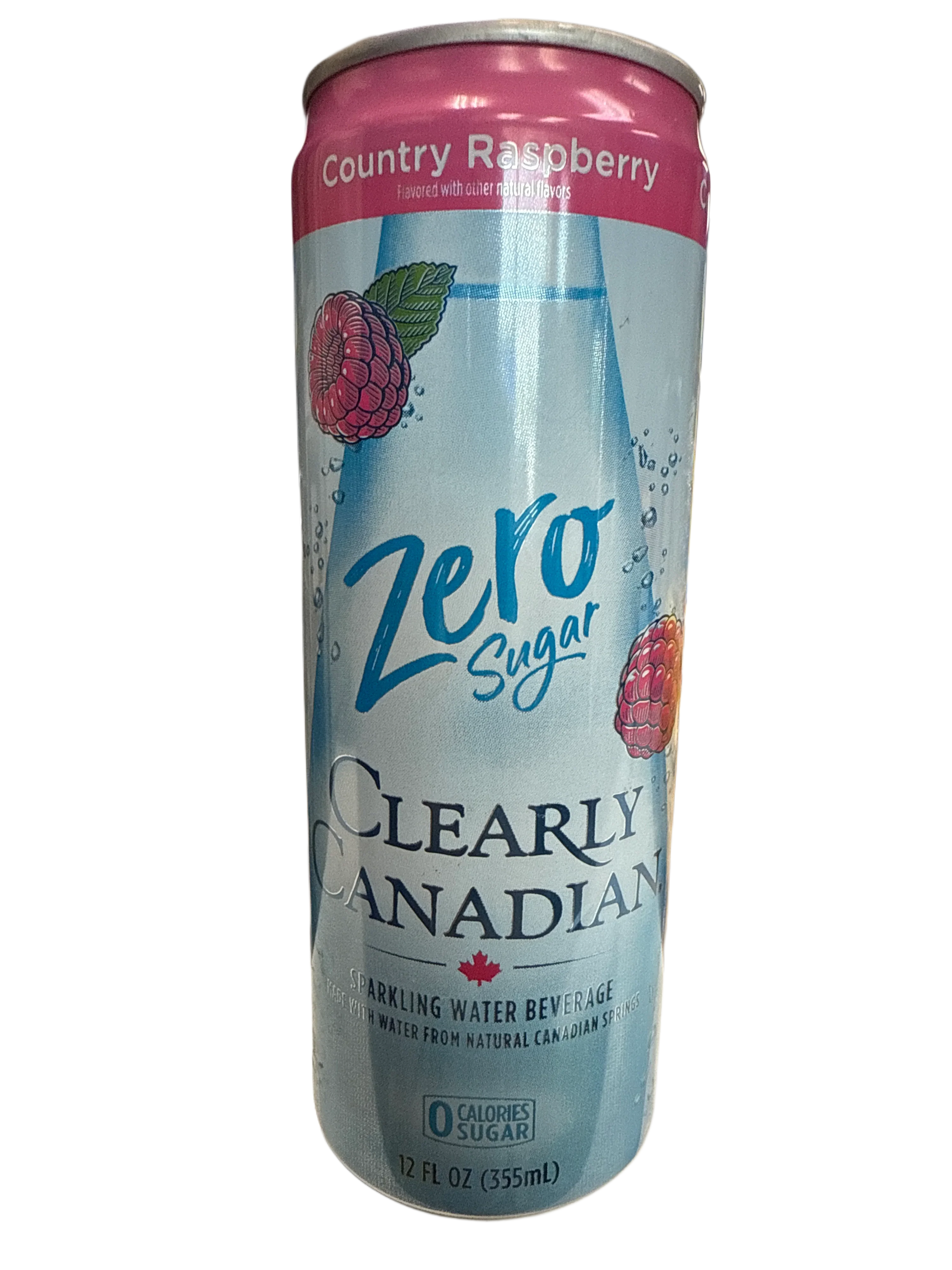 Clearly Canadian Zero Sugar  Country Raspberry Flavour 355ML - Canadian Edition - www.Shopthatapp.com