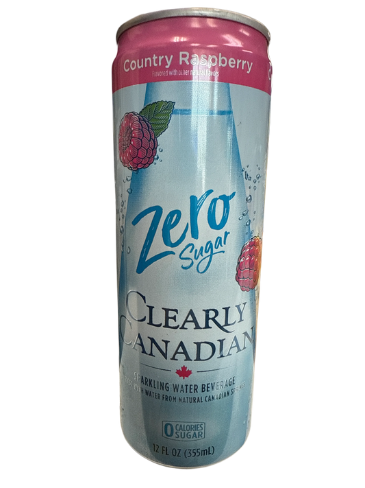 Clearly Canadian Zero Sugar  Country Raspberry Flavour 355ML - Canadian Edition - www.Shopthatapp.com