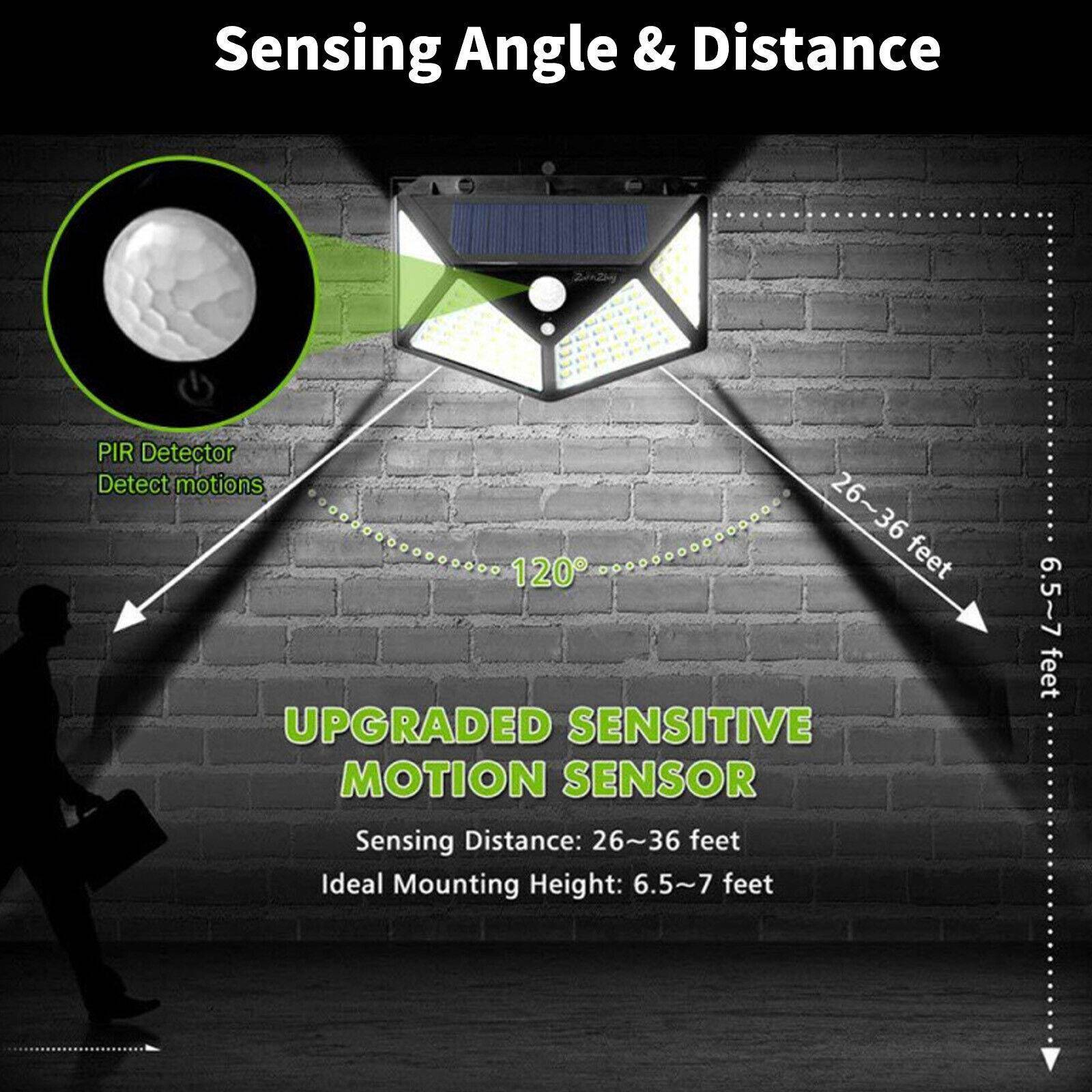 4X Solar Power PIR Motion Sensor Wall Lights LED Outdoor Garden Security Lamp - www.Shopthatapp.com