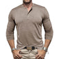 Men's Long-sleeved Henry Collar T-shirt - www.Shopthatapp.com