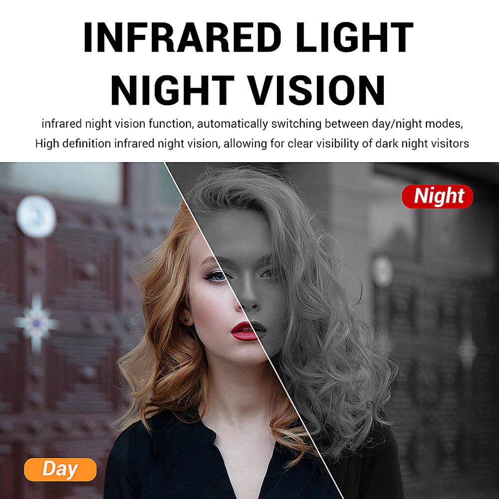 D10 Intelligent Wireless Doorbell Camera With Rechargeable Battery, Two-way Audio, 2.4G Wi Fi, APP Remote Intercom, Free Rolling Cloud Storage Built-in Battery - www.Shopthatapp.com