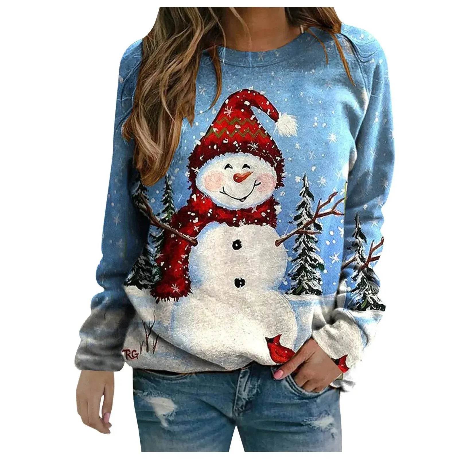 Women Autumn And Winter Funny Christmas Sweatshirt - www.Shopthatapp.com