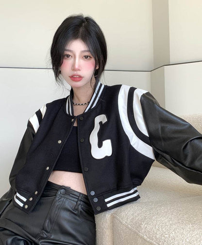 Retro Cropped Athleisure Jacket women - www.Shopthatapp.com