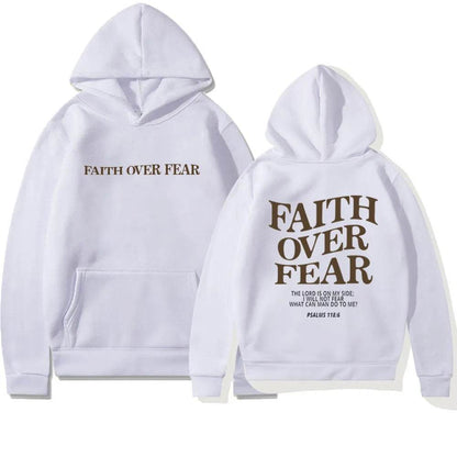 New Hoodie Faith Fear Men's And Women's Printed Sweatshirt’s - www.Shopthatapp.com