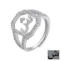 Fashion Micro Inlaid Zircon Arab Letters Ring for women - www.Shopthatapp.com