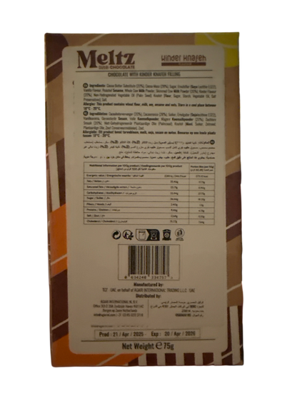 Meltz Dubai Chocolate Kinder Knafeh Flavour 75G - Dubai Edition - www.Shopthatapp.com