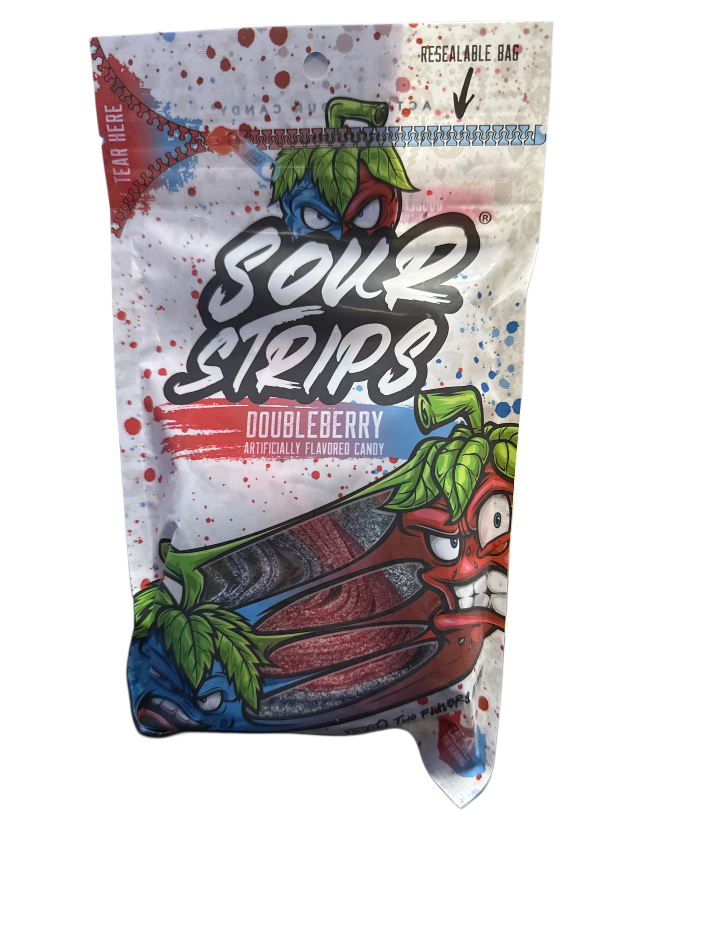 Sour Strips Doubleberry Flavour 96G - U.S Edition - www.Shopthatapp.com