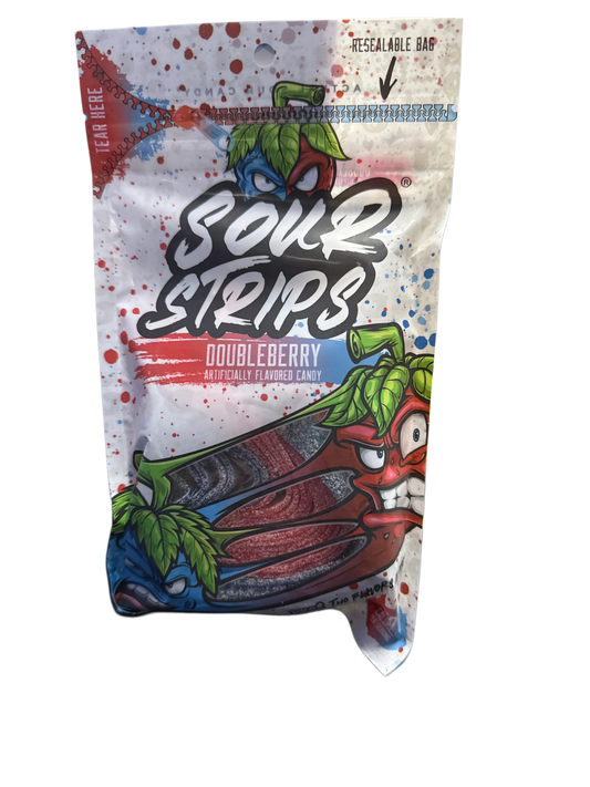 Sour Strips Doubleberry Flavour 96G - U.S Edition - www.Shopthatapp.com