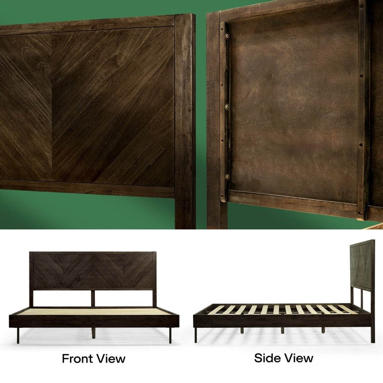 Alander Deluxe Wood Platform Bed Frame - www.Shopthatapp.com