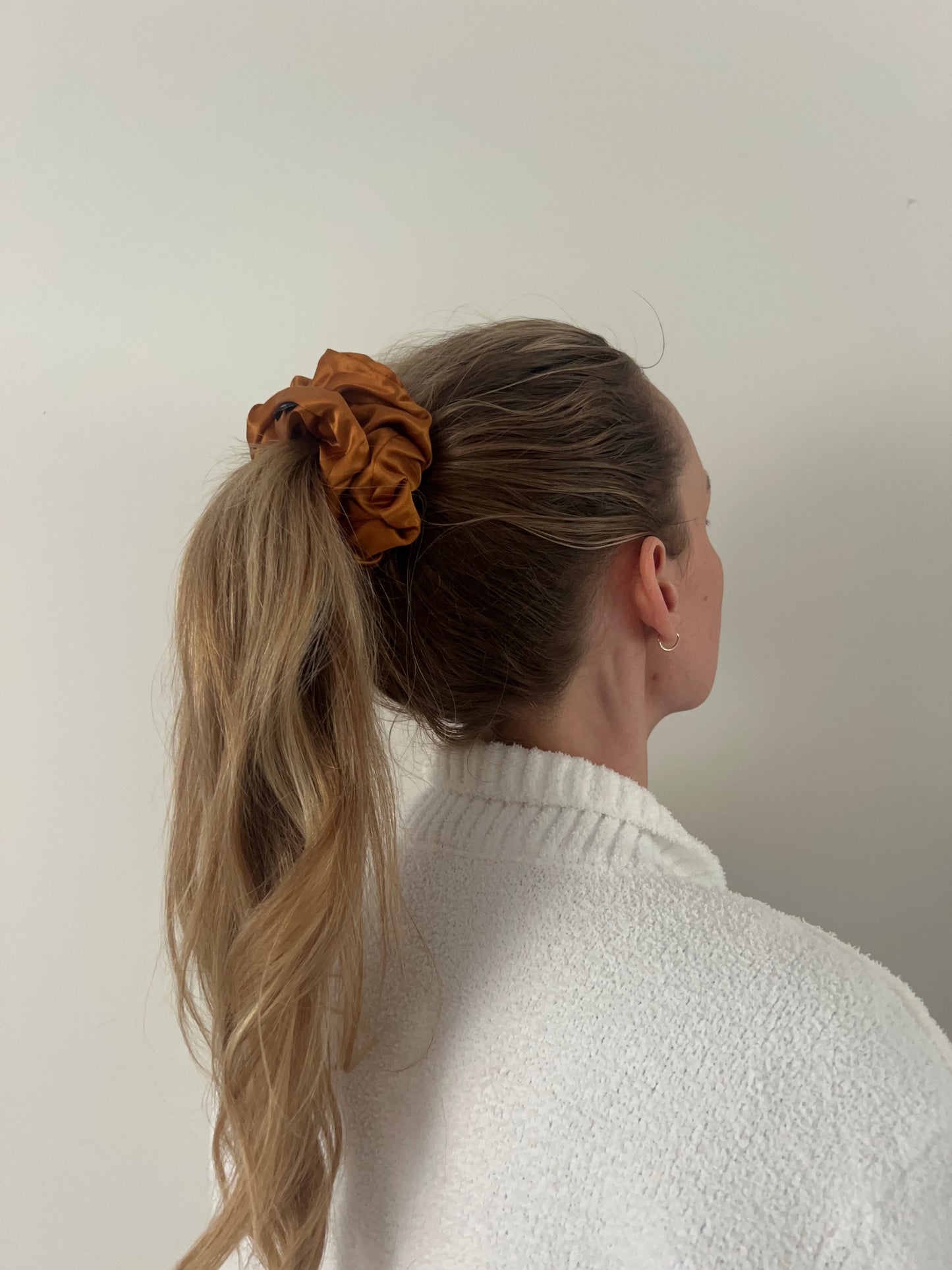 Auburn Silk Scrunchie