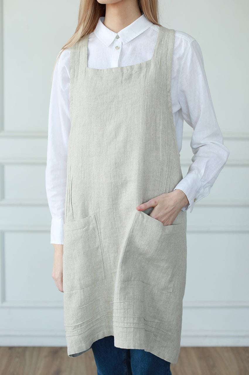 Tablier de cuisine en lin