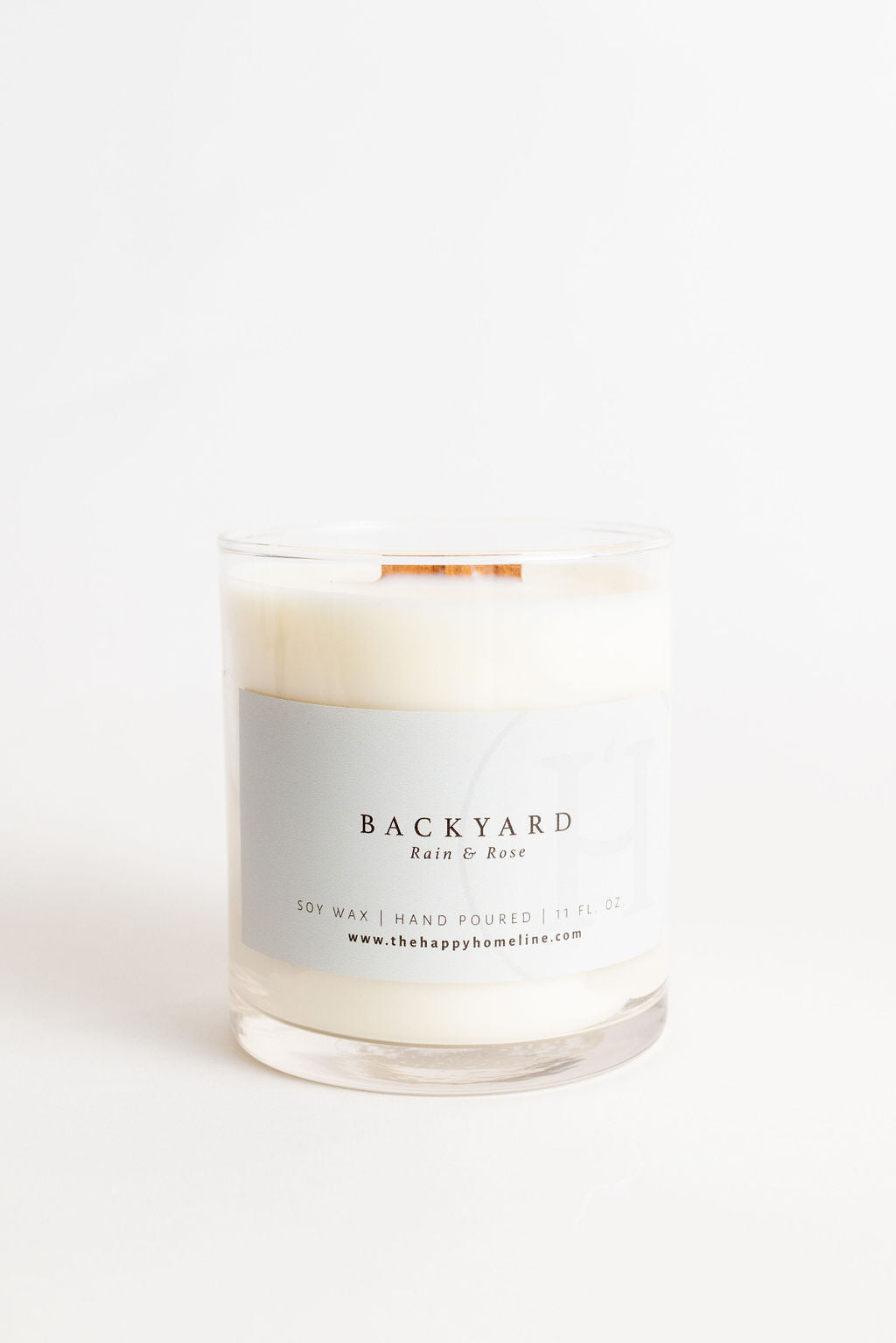 11 oz Backyard Wood Wick Candle-Body&health-www.Shopthatapp.com-The Happy Home Line