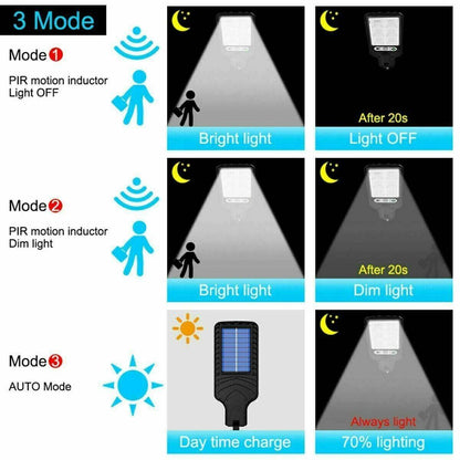 LED Solar Motion Sensor Light Bright Garden Outdoor Street Wall Lamp Solar Wall Lamp Lights Outdoor Road Lamp For Garden, Yard, Garage, Path - www.Shopthatapp.com