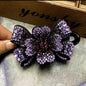 Elegant Rhinestone Barrette Flower Hair Clip - www.Shopthatapp.com