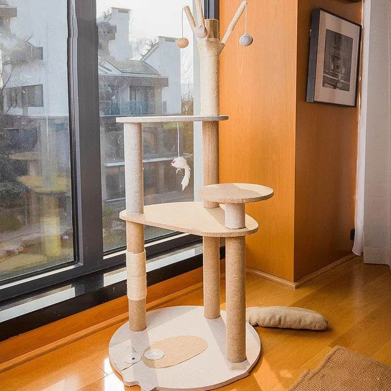 Cat Climbing Frame Large Integrated Shelf Cat Tree - www.Shopthatapp.com