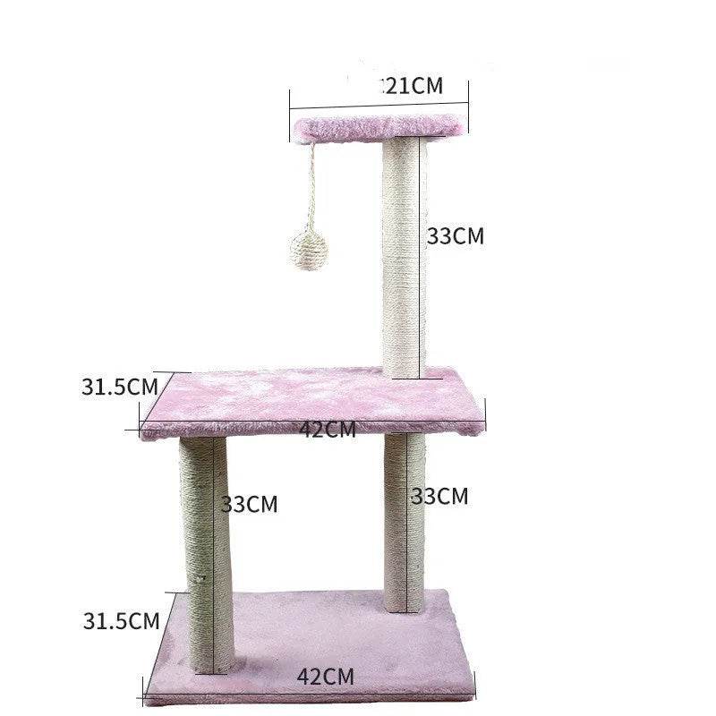 Cat Climbing Frame Litter Tree Integrated Grab - www.Shopthatapp.com