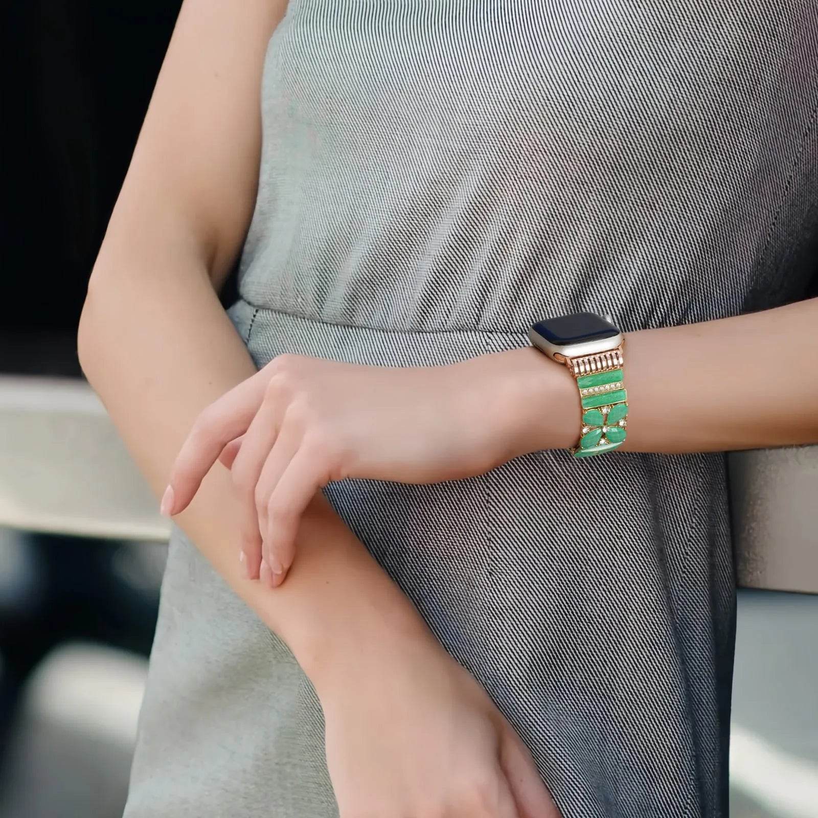 Strap Green Jewelry Watch Band Bracelet women - www.Shopthatapp.com