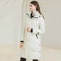 Winter Warm Hooded Coat With Pockets Fashion Simple Long Cotton Jacket Solid Color Outwear Women's Clothing - www.Shopthatapp.com