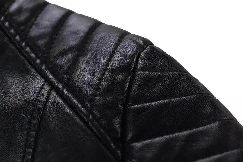 Ladies Fall and Winter Slim fit Leather Jacket  Biker Jacket Women - www.Shopthatapp.com