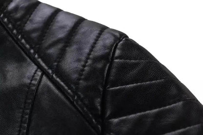 Ladies Fall and Winter Slim fit Leather Jacket  Biker Jacket Women - www.Shopthatapp.com