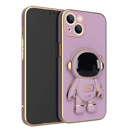 3D Astronaut Phone Case Anti-Drop Electroplating Bracket - www.Shopthatapp.com