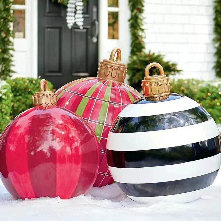 Christmas Ornament Holly Ball Outdoor Tree Decoration Christmas Balls for Yards - www.Shopthatapp.com