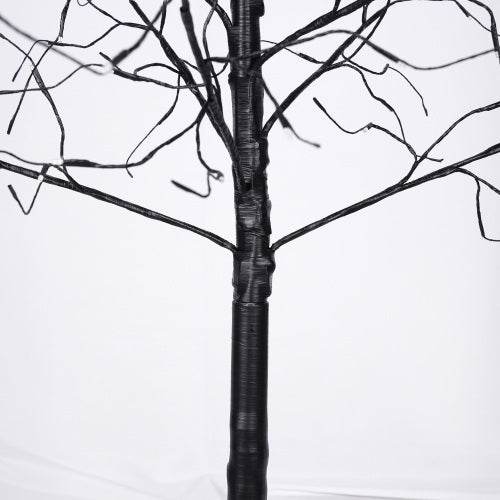 3 Pac Halloween Spooky Tree With Purple Lights, 4FT 5FT And 6FT, Lighted Black Tree For Halloween Decoration - www.Shopthatapp.com