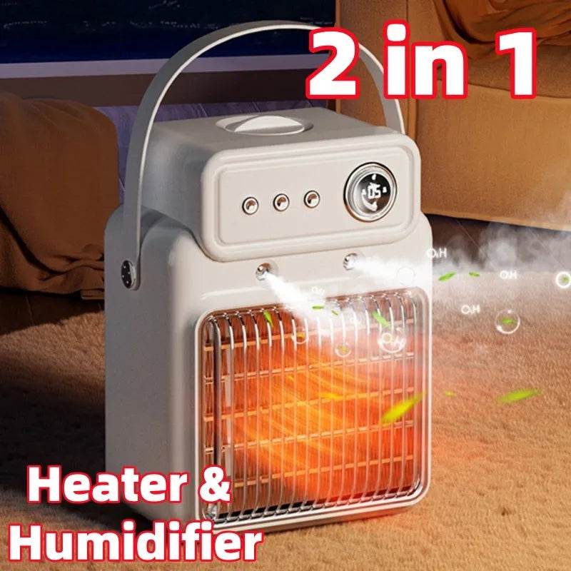 2 in 1 Indoor House Room Humidifier and Space Heater Warm Air Blower - www.Shopthatapp.com