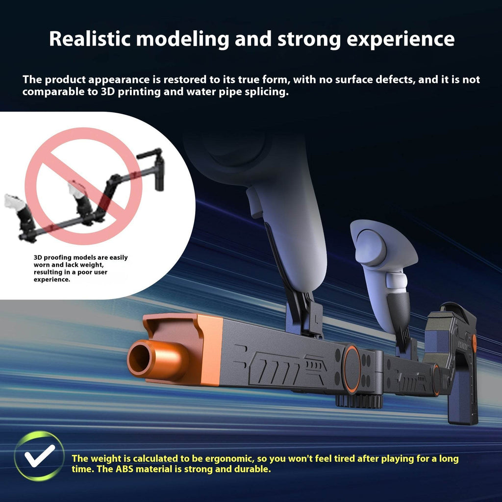 Quest 3 Gun Mount Submachine Gun VR Physical Auxiliary Accessories - www.Shopthatapp.com