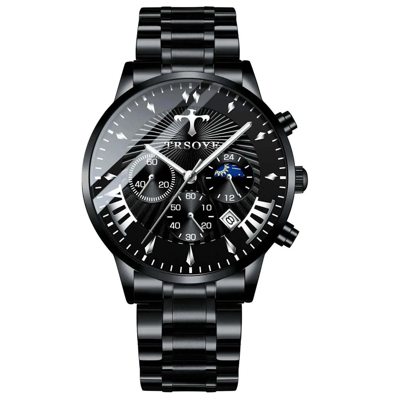 Business Quartz Watch Leisure Calendar Men's Luminous Waterproof Watch - www.Shopthatapp.com