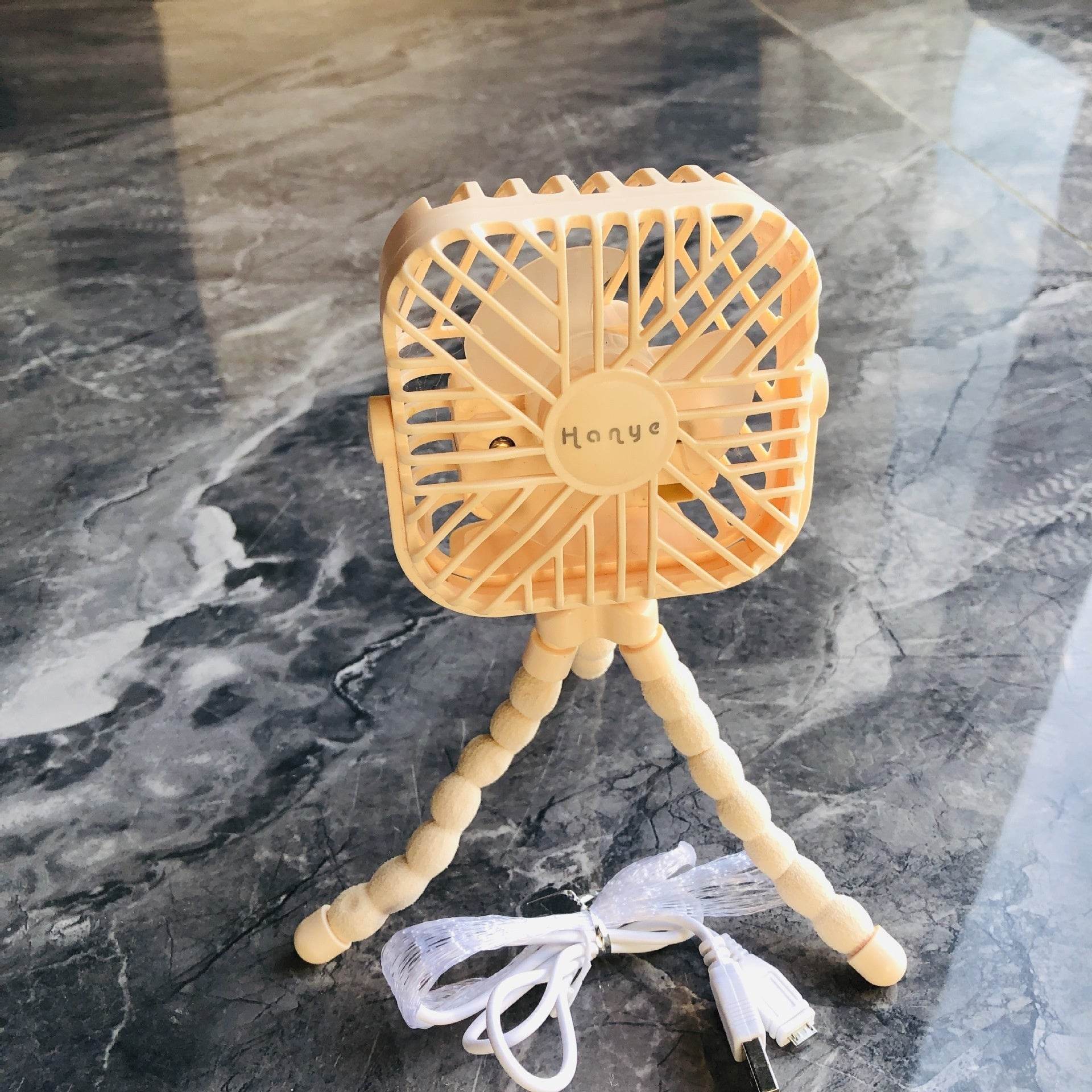 USB Powered summer heat Handheld fan with stand and Night light - www.Shopthatapp.com