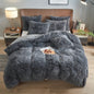 4PCs Plush Duvet Cover Set Luxury Ultra Soft Velvet Duvet - www.Shopthatapp.com