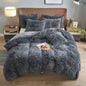 4PCs Plush Duvet Cover Set Luxury Ultra Soft Velvet Duvet - www.Shopthatapp.com