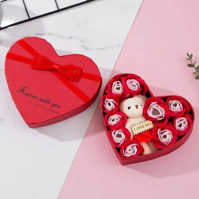 Heart-shaped Rose Red Gift Box New Year Christmas Gift Box Valentine's Day Christmas Gift Mother's Day Birthday Gift - www.Shopthatapp.com