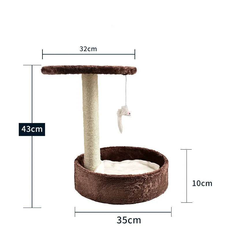 Cat Climbing Frame Litter Tree Integrated Grab - www.Shopthatapp.com