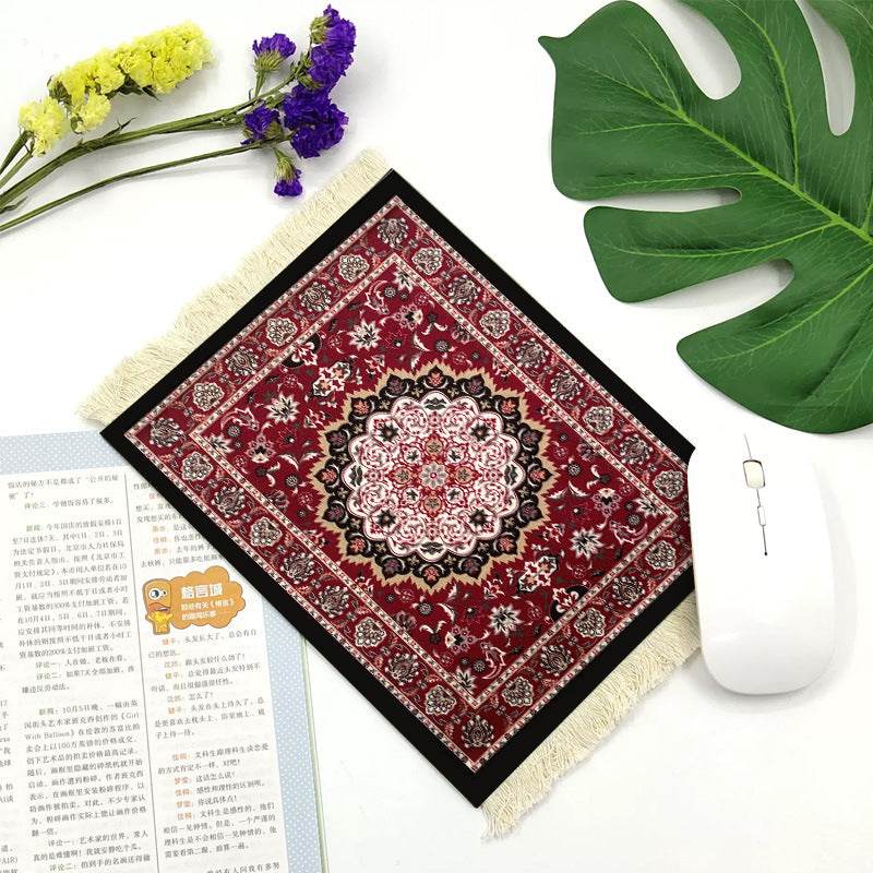 Office mouse pad, Suede fringe mouse pad Hot rubber  Bohemian style - www.Shopthatapp.com