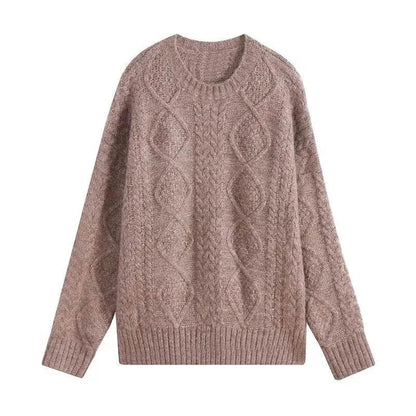Autumn Winter Twist Knitted Pullover Sweater for WOMEN - www.Shopthatapp.com