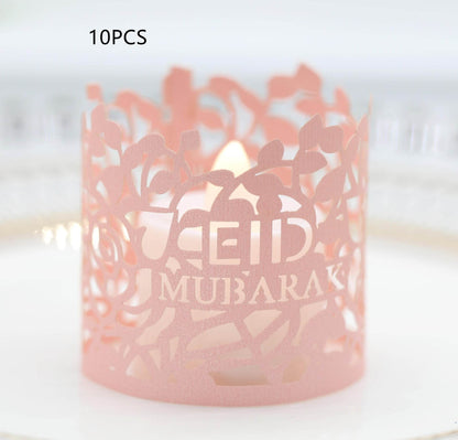 MOQ200 Ramadan Electronic Candle Lampshade Laser Cutout - www.Shopthatapp.com