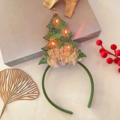 Christmas With Light Headband Snowflake Women's - www.Shopthatapp.com