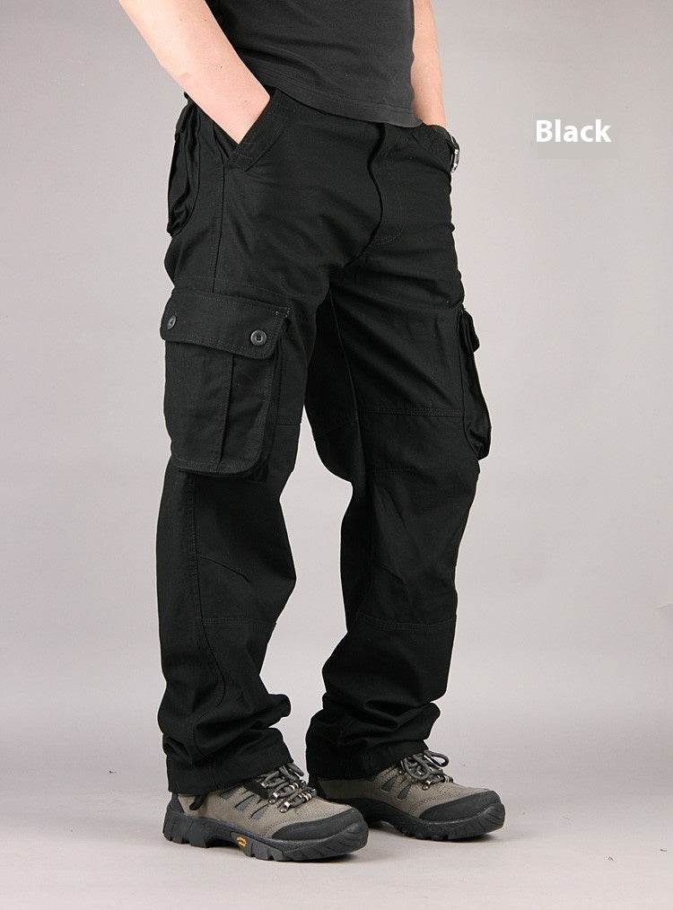 Multi-pocket Men's Casual Loose Labor Protection Cargo Pants - www.Shopthatapp.com