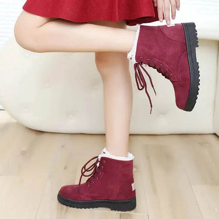 Winter Snow Boots With Warm Plush Ankle Boots For Women Shoes - www.Shopthatapp.com