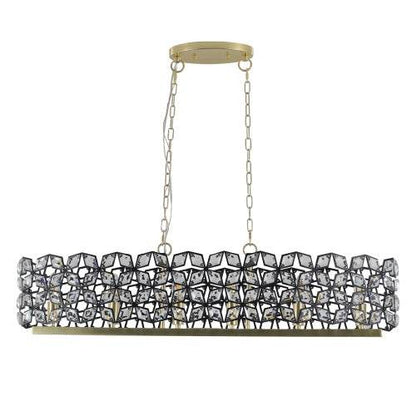 Modern Luxury Champagne Gold Oval Crystal Chandelier - www.Shopthatapp.com