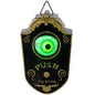 HOMCOM 7.1 Halloween Decoration, Animatronic Doorbell With Simulation Light-up Eyeball, Sound And Motion Activated Animated Prop W  Piercing Doorbell Sound - www.Shopthatapp.com